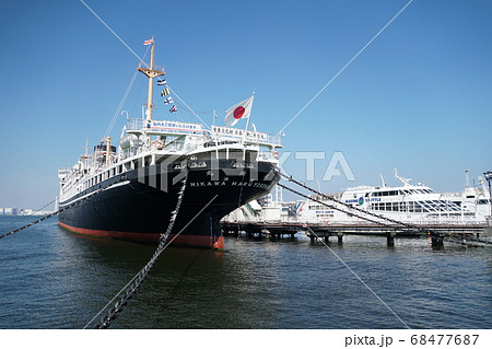 日本郵船氷川丸 ～山下公園～の写真素材 [68477687] - PIXTA