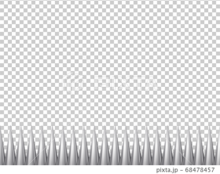 針地獄のフレーム_イラスト_金属の刺_1列 68478457