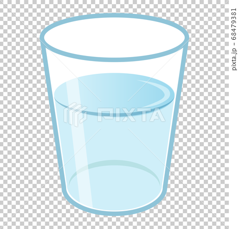 コップ一杯のお水のイラスト素材