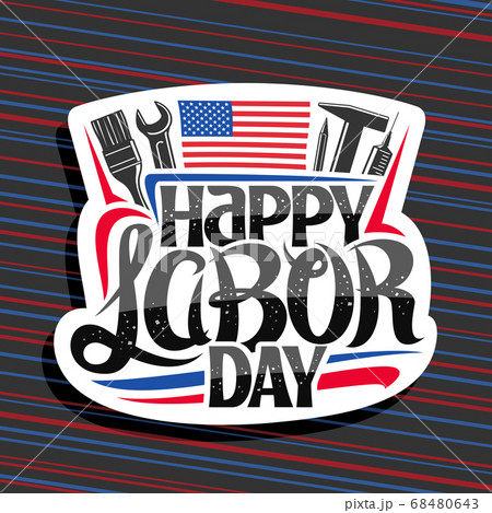 Vector logo for American Labor Day Vector logo for American Labor Day 68480643