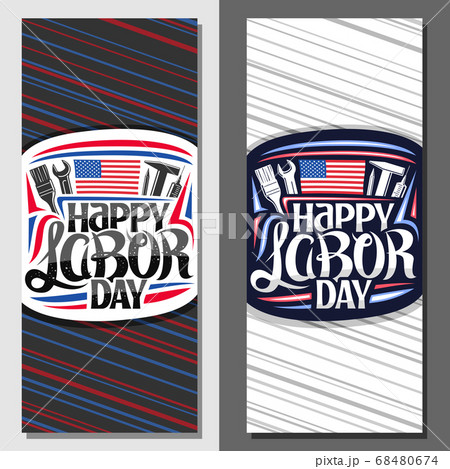 Vector layouts for American Labor Day 68480674
