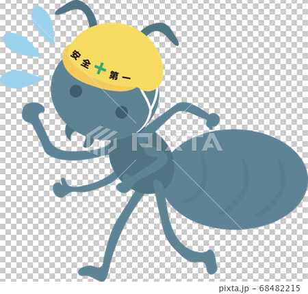 ヘルメットをかぶったアリ 68482215