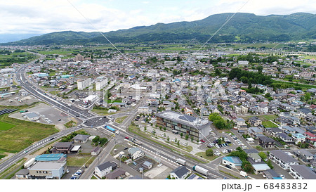 《福島県》国見町の空撮 68483832