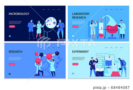 Science banners set 68484087