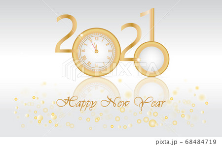 Happy New Year 2021.New Year Shining background. Happy New Year 2021.New Year Shining background. 68484719
