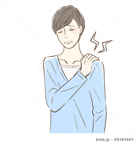 肩こりに悩む男性 68484864