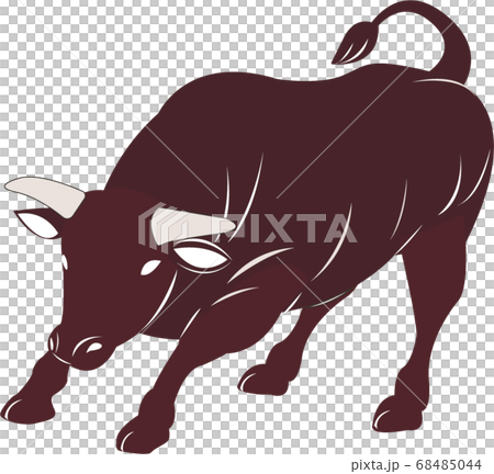 年賀状素材 闘牛のイラスト素材 年賀状素材 闘牛のイラスト素材