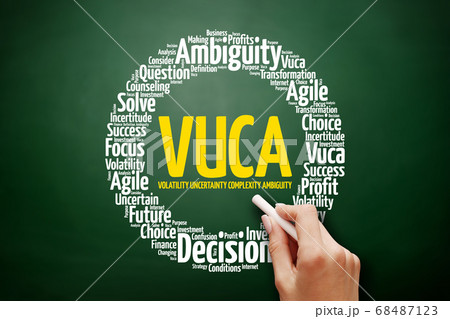 VUCA - word cloud, business concept background 68487123