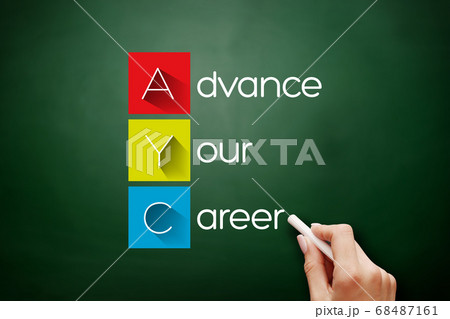 AYC - Advance Your Career acronym on blackboard AYC - Advance Your Career acronym on blackboard 68487161