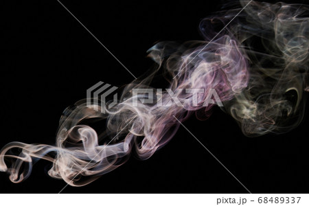 Mystical transparent smoke swirls Mystical transparent smoke swirls 68489337