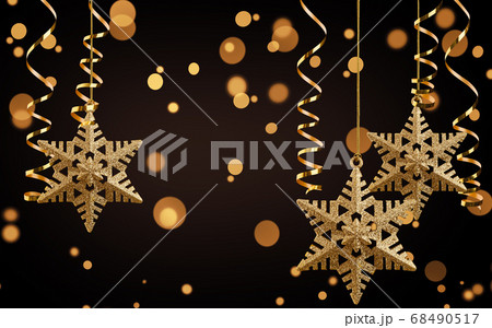 Golden Christmas star. Golden Christmas star. 68490517