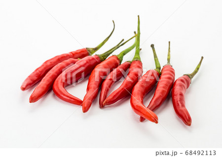 hot pepper red chilli pepper cayenne vertical set 68492113