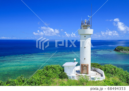 平久保崎の絶景　南国のイメージ　石垣島 68494353