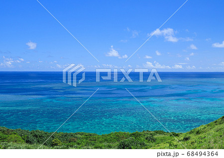 平久保崎の絶景　南国のイメージ　石垣島 68494364