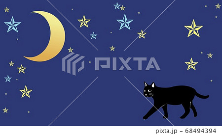 雪の夜 猫 原画 手描き イラスト 雪の夜 猫 原画 手描き イラスト 原画