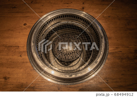 焼肉の網の写真素材