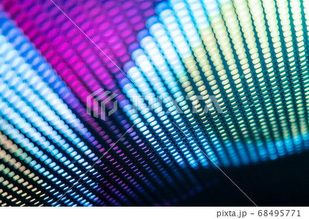 CloseUp LED blurred screen. LED soft focus 68495771