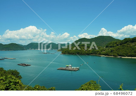 日生湾の牡蠣筏 日生湾の牡蠣筏 68496072
