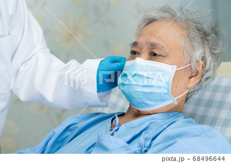 Asian senior or elderly old lady woman patient Asian senior or elderly old lady woman patient 68496644
