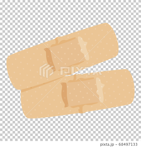 An illustration of a bandage applied when injured. An illustration of a bandage applied when injured. 68497133