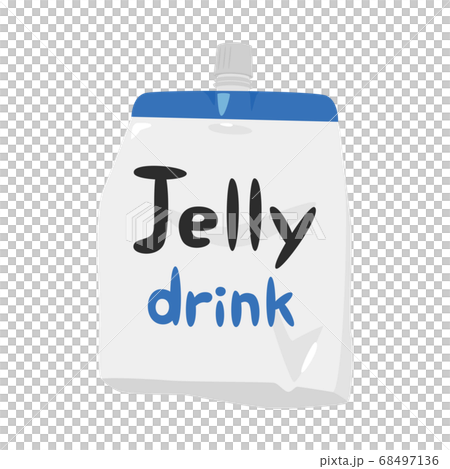 果凍類型為營養喝的飲料的例證。 68497136