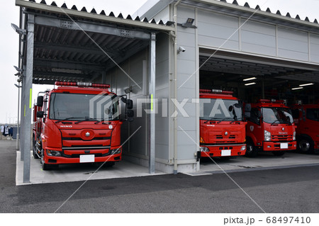 東京消防庁蒲田消防署空港分署の仮庁舎 68497410