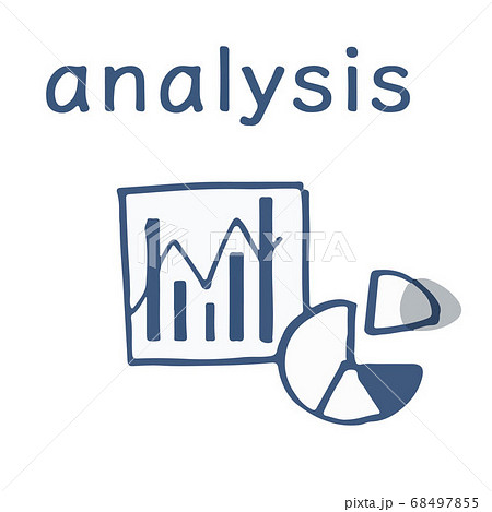 棒グラフと円グラフ テキスト 棒グラフと円グラフ テキスト 68497855