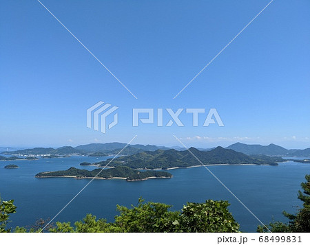 佐木島と小佐木島(三原市 筆影山からの景色) 佐木島と小佐木島(三原市 筆影山からの景色) 68499831