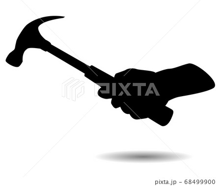hand with hammer vector design 68499900