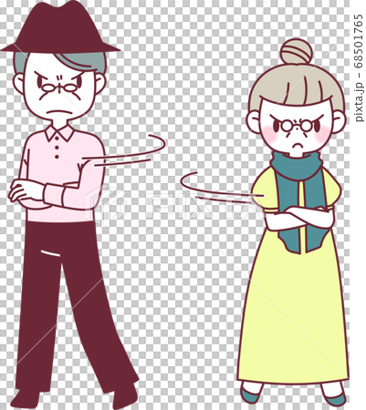 Senior couple having a fight - Stock Illustration [68501765] - PIXTA