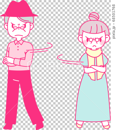 Senior couple having a fight 68501768
