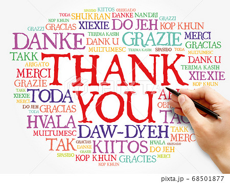Thank You Word Cloud background, all languages Thank You Word Cloud background, all languages 68501877