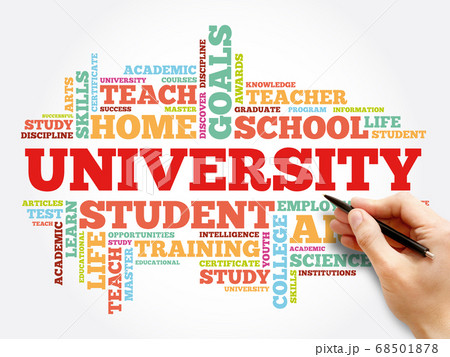 University word cloud collage, education concept University word cloud collage, education concept 68501878