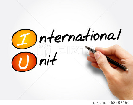 IU - International Unit acronym 68502560