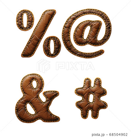 Set Of Symbols Percent At Ampersand And Hash のイラスト素材