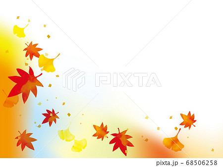 秋の紅葉の背景素材 秋の紅葉の背景素材 68506258