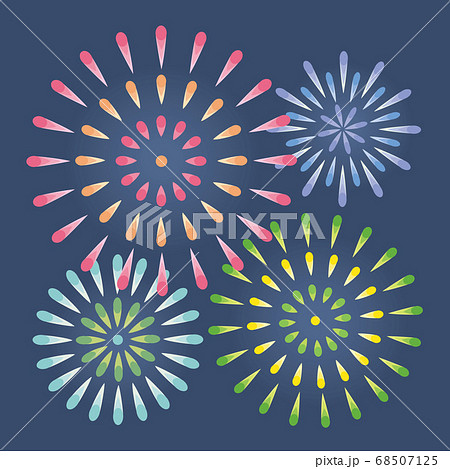 花火の絵 花火 イラスト Stock Vector | Adobe Stock