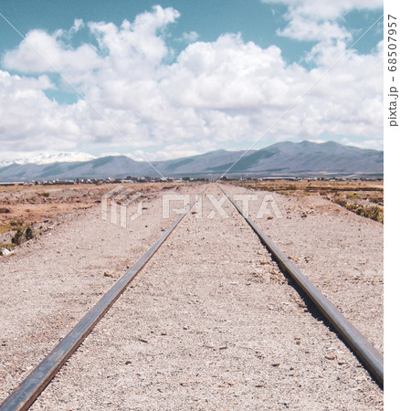 train cemetery near Salar de Uyuni in Bolivia 68507957