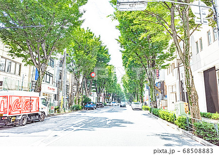 【都市風景】阿佐ヶ谷 中杉通り【色鉛筆】 【都市風景】阿佐ヶ谷 中杉通り【色鉛筆】 68508883