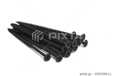 wood screw isolated 68509611