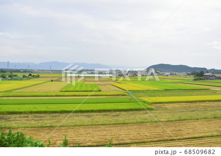 石山駅から米原駅までの琵琶湖線車窓からの風景 石山駅から米原駅までの琵琶湖線車窓からの風景 68509682