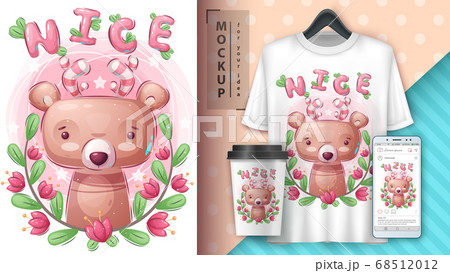 Pretty bear - poster and merchandising. 68512012