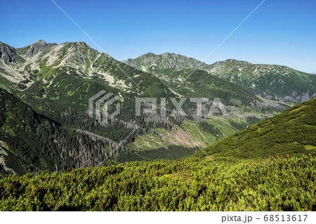 Western Tatras scenery from saddle Zabrat, 68513617