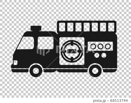 Fire truck icon illustration 68513744