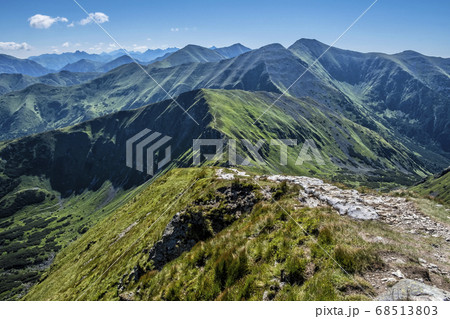 Tatra mountains from Volovec peak, Western Tatras, Tatra mountains from Volovec peak, Western Tatras, 68513803