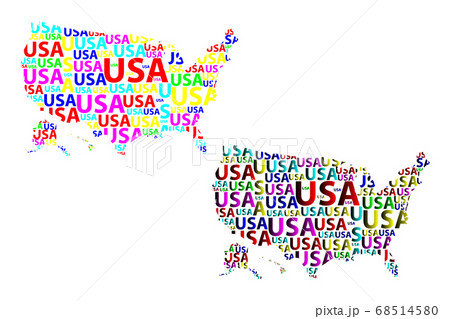 Map of USA - vector illustration Map of USA - vector illustration 68514580