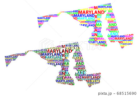 Map of Maryland - vector illustration Map of Maryland - vector illustration 68515690