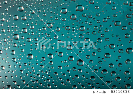 Water drops on window glass. Rain texture or wet 68516358