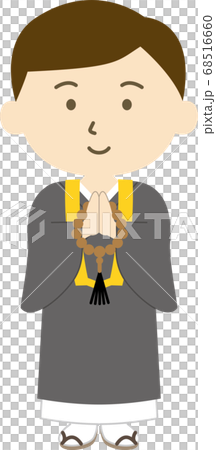 Monk gassho hair smile 68516660