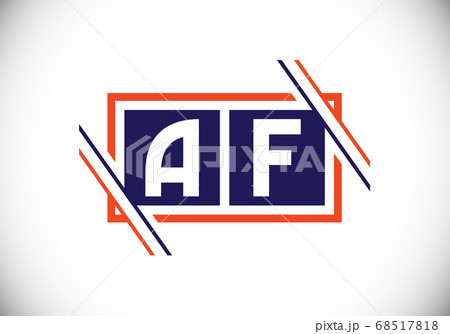 A F letter sign symbol. Initial Letter A F Logo Design Vector Template. Monogram logo A F letter sign symbol. Initial Letter A F Logo Design Vector Template. Monogram logo 68517818